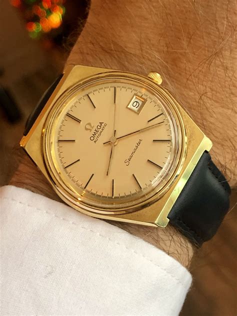 omega gold watch seamaster|gold omega seamaster watch vintage.